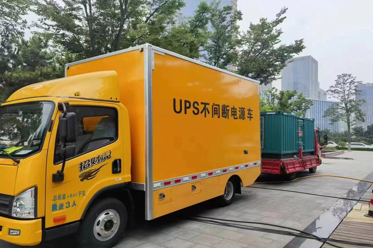 爱民发电机租赁施工现场